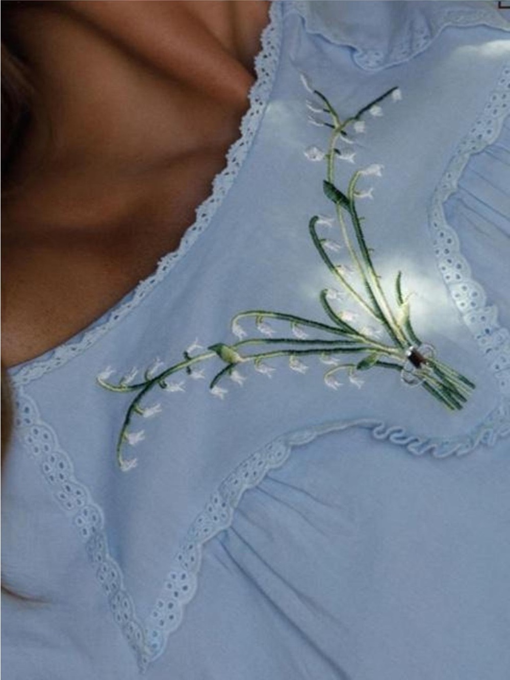 Dairy Boy Forever Babydoll Dress Soft Blue - Picture 2 of 5